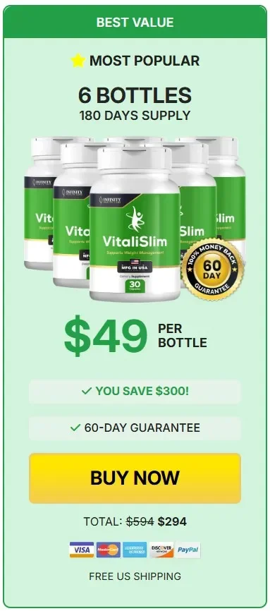 VitaliSlim 6 Bottle Price